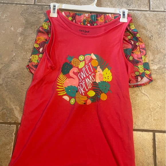 Two pair (2) cat & Jack pjs set. XL 14/16 tank & shorts. - Picture 6 of 6